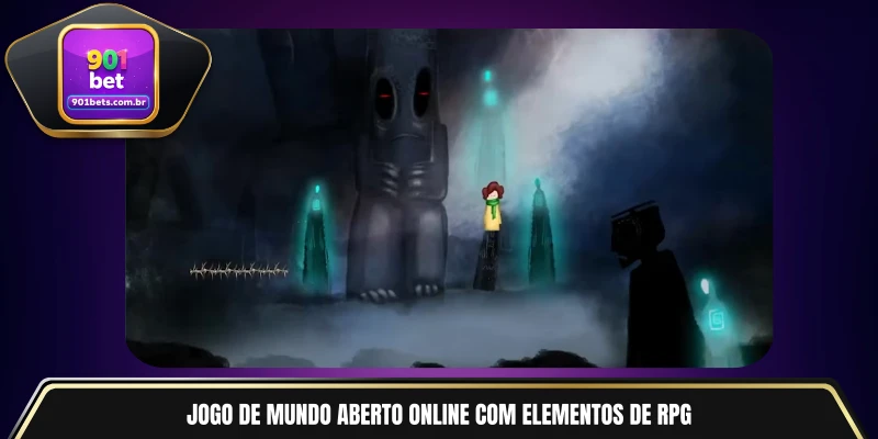 Jogo de mundo aberto online com elementos de RPG