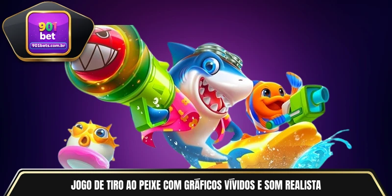 Jogo de tiro ao peixe com gráficos vívidos e som realista