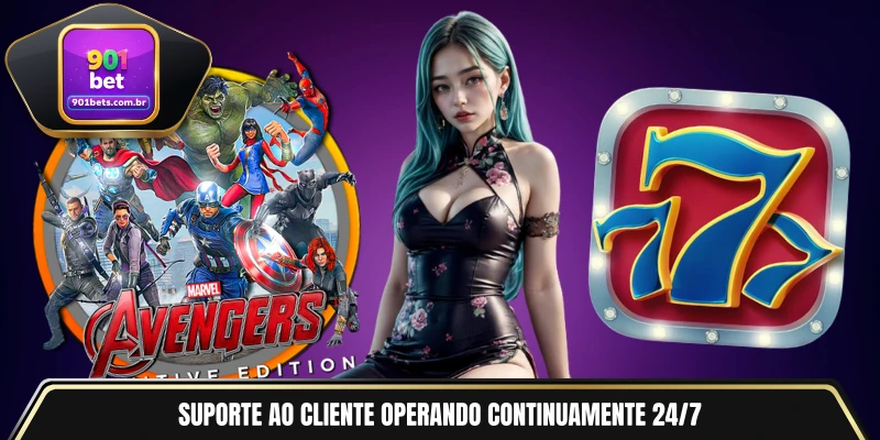 Suporte ao cliente operando continuamente 24/7