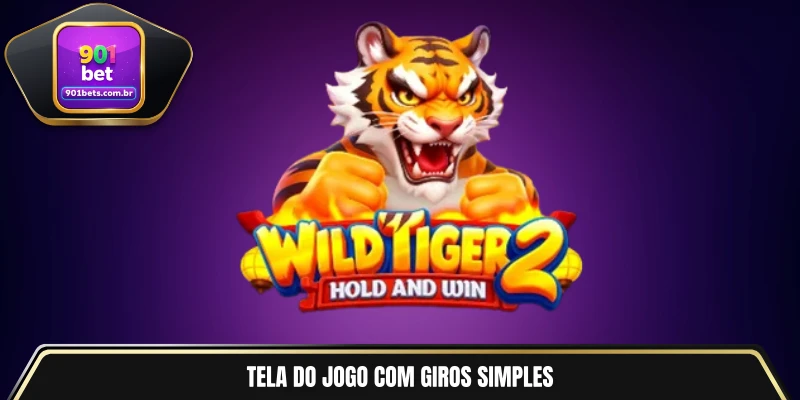 Tela do jogo com giros simples