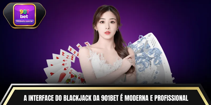 A interface do Blackjack da 901BET é moderna e profissional