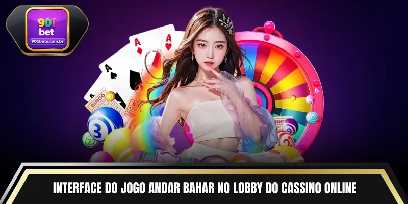 Interface do jogo Andar Bahar no lobby do cassino online